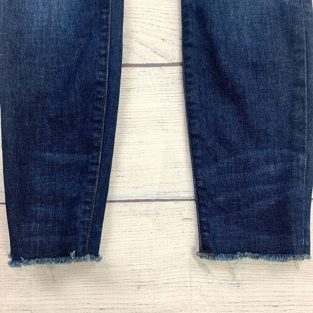 J. Crew Jeans 27 P Toothpick Skinny Dark Wash Inseam 25